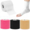 OK TAPE Prewrap Tape (4 Rollen) Leichtschaum Unterlage für Sport,Schutz für Knöchel, Handgelenke, Hände und Knie Hautverletzungen und Kleberückstände Vermeiden, 7cm x 27m,Mehrfarbig