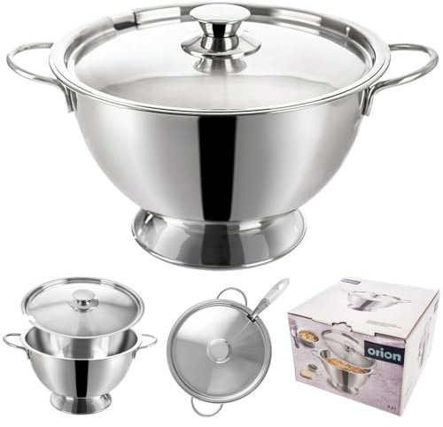 Suppentopf Suppenterrine Supenschale aus Edelstahl 4,5 L