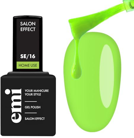 EMI Salon Effect Lime Voltage HEMA free gel polish long-lasting color home use UV/LED/CCFL lamp 9 ml