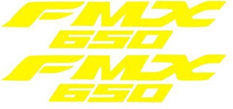 Motorrad Aufkleber Wasserdicht Aufkleber Zubehör FMX 650 Motorrad Aufkleber Für H&onda FMX650 Super Moto 2005 2006 2007 Zubehör (Color : Yellow)