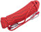 8mm Outdoor-Kletterseil 10m (32ft) 20m (66ft) 30m (98ft) 50m (164ft) 100m (328ft) 200m (656ft) Statisches Kletterseil Fluchtseil Eiskletterausrüstung Für Feuerwehr-Rettungsfallschirm ( Color : Red , S