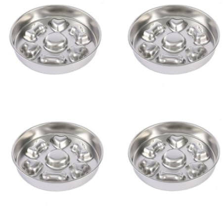 Metal Slow Feeder Dog Bowl | Metal Dog Bowl | Slow Feeder Dog Bowls for Dogs for Dry and Wet Food, Stainless Steel, Prevents Bloating and Obesity