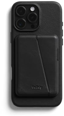 Bellroy Mod Phone Case + Wallet for iPhone 16 Pro Max (slim leather iPhone case, phone wallet) - Black