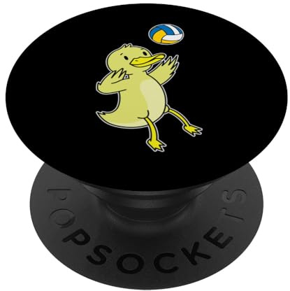 Ente spielt Volleyball PopSockets Klebender PopGrip