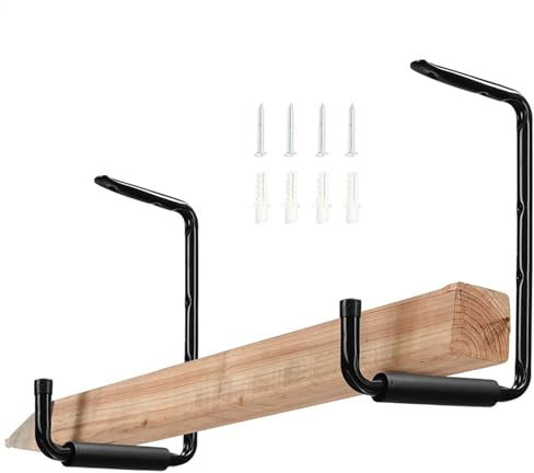 Estante de almacenamiento de techo, colgador de bicicleta de techo, gancho de escalera de almacenamiento de garaje, estante de almacenamiento de acero para sillas, lavadero, bicicletas, escaleras