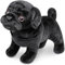 Tiny Heart Mops Hund Stofftier Plüschtier 30cm/12” realistisches Mops Hund Plüsch schönes Tier niedliche und weiche Geschenke Mops Hund für Kinder Jungen und Mädchen Spielzeug Schwarz