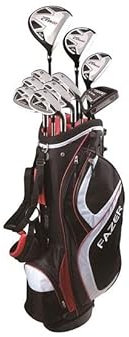 Fazer CTRX Starter Golf Club Set - Complete Kit with Driver, 7 Iron, Pitching Wedge & Putter - Stand Bag & Headcovers - Ideal Golf Clubs Set for Beginners