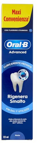 Oral-B Advanced Zahnpasta regeneriert Nagellack, Pfefferminze und Eukalyptus 125 ml, Advanced Sensitivity Protection, 125 ml