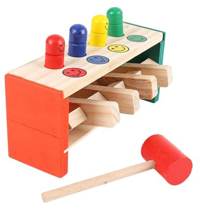 Colcolo Hämmerung Der Bank Farbe Kognition Holzhammer Spielzeug für Kinder Jungen Mädchen