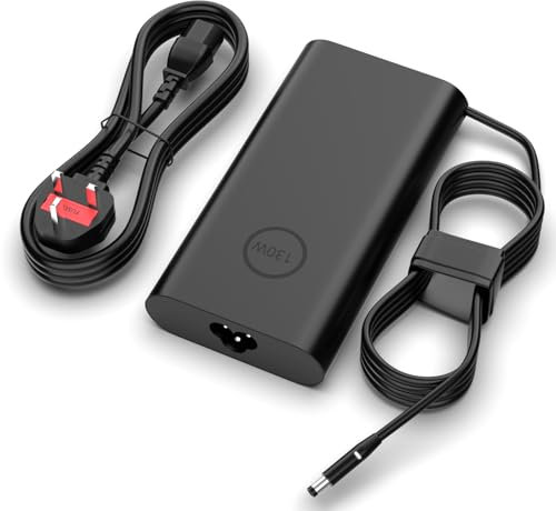 130W 4.5mm Round Tip Laptop Charger for Dell XPS 15 7590 9530 9550 9560 9570 Precision 5510 5520 5530 5540 M3800 Inspiron 7348 7347 7459 OptiPlex 3000 5000 7000 AC Adapter Power Supply Cord