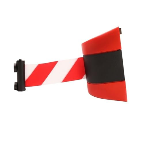 WDSBZNB Absperrband Ausziehbar Wandhalterung for Warteschlangen-Seil, einziehbare Absperrstrebe, 5 m langes magnetisches Gurtband zur Bereichstrennung