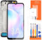 AGCUT Pantalla LCD para Xiaomi Redmi 9A / 9C / 10A LCD Display M2006C3LG M2006C3MG 220233L2C LCD Touch Screen Digitizer Assembly con reparación de herramientas, negro con marco