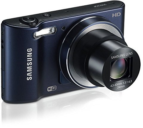 Samsung WB30F 16.2MP Smart Wi-Fi Digital Camera with 10x Optical Zoom CCD Charging Transfer Device and 3.0 LCD Screen HD, Blue (Renewed)