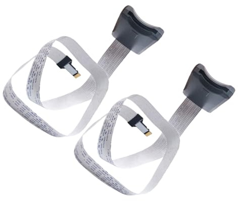 KOMBIUDA 2 Stück Teiliges Micro USB Verlängerungskabel Adapterset Flexibler Micro Groß Kleinadapter Kompatibel mit GPS Navigationsgerät Auto dvd Dvr und LED LCD Displays