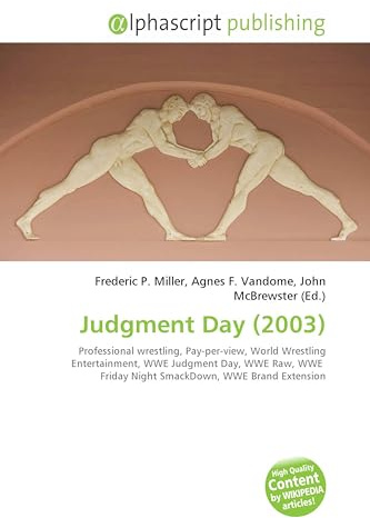 Judgment Day (2003): Professional wrestling, Pay-per-view, World Wrestling Entertainment, WWE Judgment Day, WWE Raw, WWE Friday Night SmackDown, WWE Brand Extension
