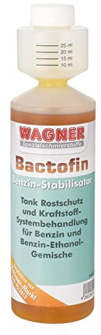 Wagner Bactofin Benzin Stabilisator für 2-&4-Takt-Otto-Motoren, Fahrzeuge Aller Art&Baujahre, Boote, Kleingeräte| Benzin Additiv Verhindert Korrosion&Verunreinigungen – für Überwinterung (250ml)