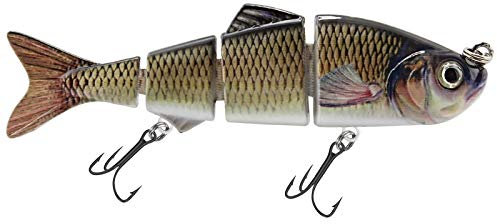 Wobbler Kunstköder Fischköder Angeln Forelle Köder Angelzubehör Spinner Jerkbait optimal zum Raubfischen für Hecht, Barsch, Zander, Dorsch, Wels, Farbe:Döbel