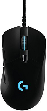 Logitech G403 Prodigy Wired Gaming Mouse, 12,000 DPI, RGB, Lightweight, 6 Programmable Buttons, On-Board Memory, Compatible with PC / Mac - Black