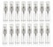 20pcs portátil botella de Spray atomizador de cristal botella rellenable perfume vacía, 3 ml transparente para viaje fiesta debe maquillaje herramienta
