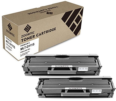 ZOOMTEC Tonerkassette MLT-D111S für Samsung Xpress SL-M2026 SL-M2026W M2070 M2070W M2020W M2020 M2022 M2022W (2 Pack)