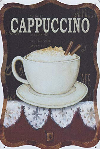 Visario Blechschild Bild Cappuccino 30x20cm 2326 Verschiedene Bilder, Wandbilder und Schilder zur Auswahl.