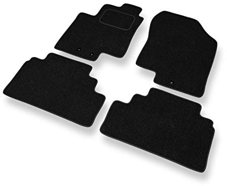 Mossa - Fußmatten Auto kompatibel mit Kia Venga (2009-2015) - schwarz Automatten Autoteppiche 1
