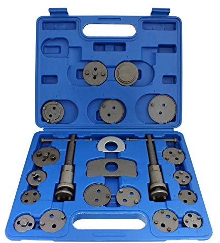 22 Piece Universal Disc Brake Caliper Wind Back Tool Kit with Case