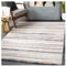 Livabliss Bruges Wohnzimmer Teppich Modern - Abstrakt Design in Marmor Optik 200x274 cm für Esszimmer, Schlafzimmer - Weicher Kurzflor Grau, Elfenbein und Blau