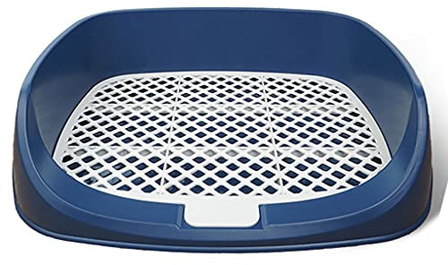 QQAA Indoor/Outdoor Hundetoilette, Round Corner Design Hund Hundeklo, Square Puppies Training Hundetoiletten mit Tabletts, Kann Direkt mit Seifenwasser Gewaschen Werden