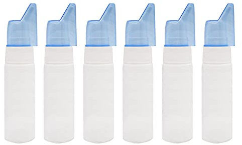 Nasenspray Flasche Leere Nachfüllbar Nasenzerstäuber Pumpzerstäuber Sprühflasche Nasensprühflasche für Nasenbewässerung Medizinische Kolloidale Silbersalzlösung 70ml 6 Stück