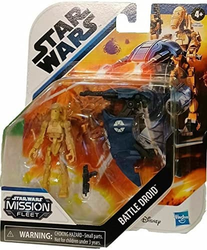 Star Wars Mission Fleet - F1564 - Figurine articulée 6cm + véhicule - Battle Droid