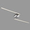 BRILONER - LED Deckenlampe schwenkbar, warmweiße Lichtfarbe, 12 Watt, 1400 Lumen, LED Lampe, Deckenleuchte, Wohnzimmerlampe, Schlafzimmerlampe, Küchenlampe, 143,6x12x6,6 cm, Alufarbig