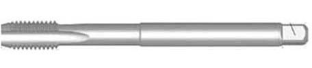 Dormer E600M5NO2 Serie E600 HSS-E-PM Gerades Gerades Schneidengewindebohrer, helles Finish, M5 x 0,80 x 79 mm, Nr. 2