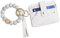 flintronic Bracelet Porte Clés en Silicone, Porte Clef Femme avec Pampilles et Perles Rondes en Silicone, Porte Clés de Voiture élastique en Silicone Perlé pour Femmes et Filles (avec porte-cartes)