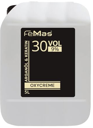 FemMas Oxycreme in 9% 5000 ml I Oxidationsmittel zum Haare färben & Tönen I Leichte Anwendung & optimaler Halt I Entwickler für gleichmäßige Ergebnisse in Salon-Qualität I Hair Color Developer