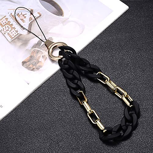 Universale Bunte Acrylkette Handykette Handgelenkschlaufe Kette Handy Lanyard Handy Anhänger Telefonkette Schlüsselanhänger Handygürtel Handyschmuck Hängende Kette Handschlaufe Taschenanhänger