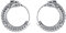 COPPERTIST.WU Ouroboros Ohrringe Silber 925, Schlangen-Creolen, Gothic Schlangen Ohrringe Modeschmuck Damen Herren