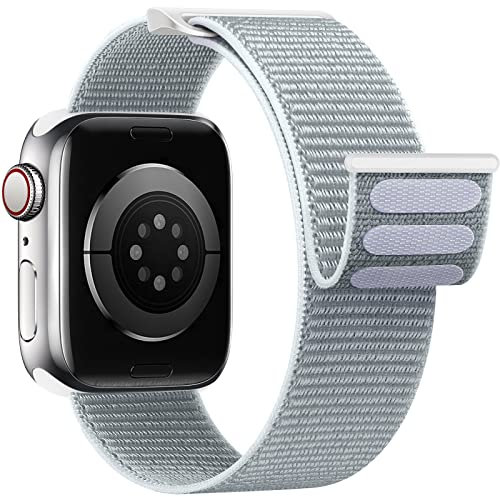 Yoohoo Nylon Correa Compatible con Correa Apple Watch 40mm 44mm 45mm 38mm 42mm 49mm 41mm hombres mujeres, correa reloj deportiva compatible con iWatch Series 9 8 7 6 5 4 3 2 1 SE SE2 Ultra Ultra2