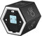Sechseckiger Magnetisc Flip-Timer, Digitale Uhr Count Down Timer, Mit LCD-Bildschirm, Zeitmanagement-Würfel-Timer für Zähneputzen Unterhaltung Lernen Sport und Fitness (Schwarz)
