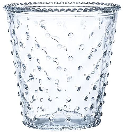 Sandra's Secret Garden Cylindrical vase with dots - klar - 12x12x12cm - Glas