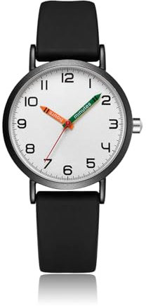 CIVO Montre Femme Bracelet Silicone Noir Simple Analogique Montre pour Femme Étanche Fantaisie Rond Minimaliste Quartz Montre Adolescente Fille, Cadeau Femme