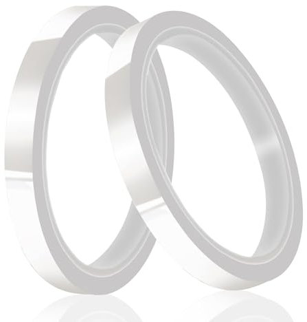 2 rollos de cinta térmica transparente, sublimación, película de alta temperatura, cinta resistente al calor, cinta térmica para impresión electrónica, vinilo de placa de circuito (10 mm x 33 m)