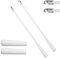 2 Pcs 12 Inch Blind Wand Replacement with Hook, Vertical Blinds Replacement Parts Stick with Hook and Handle Curtain Stick Tilt Wand