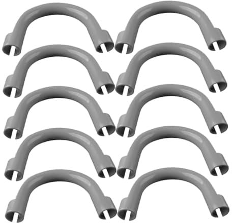 jojofuny 10pcs Washing Machine Drain Hose Holder U-Shaped Clip for Secure Fixation Drain Hose Guide Prevents Water Leakage Easy Installation for Washing Machines