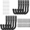 ALAHUGYEF Garage Hooks, 10 Pcs Ladder Hooks for Hanging Heavy Duty, Ladder Storage Hook, Wall Mounted Garage Wall Hanger Brackets for Bike Chair Garden Hose Garden Tool Storage