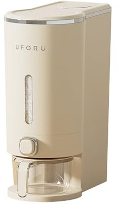 Keyacht Distributeur de Riz de 20 livres Conteneur à Grains Hermétique Récipient à Riz avec Tasse à Mesurer Boîtes de Stockage pour la Maison