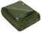 Keplin 3x4m Waterproof Tarpaulin Cover Sheet 90GSM, Heavy Duty, Mould-Resistant, Easy to Wash - PE Material, Reinforced Edges with Metal Eyelets, Green