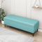 Gepolsterte Sitzbank aus Kunstleder für Schlafzimmer, Wohnzimmer, Eingangsbereich, Ottomane mit Stauraum, Bettbank, unterstützt 150 kg, Blau (100 x 40 x 43 cm)