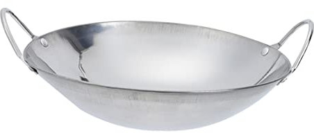 OKUMEYR Pentola Anti-rovesciamento in Metallo Da Cucina Con Manico, Pentola Per Brodo Piccola, Padella Per Shabu in Acciaio Resistente Per Uso Domestico e Ristoranti