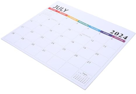 STOBOK Magnetic Paper Calendar for Fridge Hanging Calendar Decorative Monthly Planner